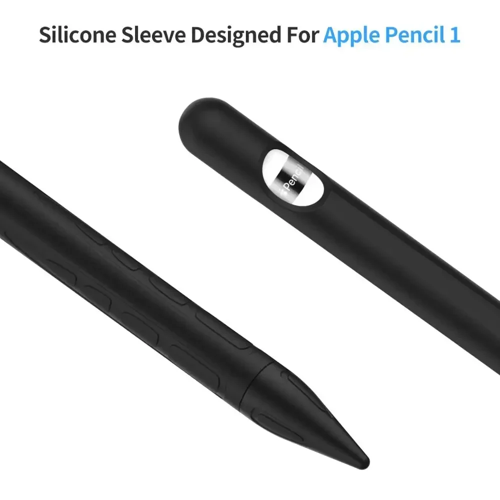 Silicone Macio Capa Lápis para Apple iPad, Bolsa de Proteção Manga, Caso para Tablet Toque Caneta Stylus, 1ª Geração, Apple Pencil 1