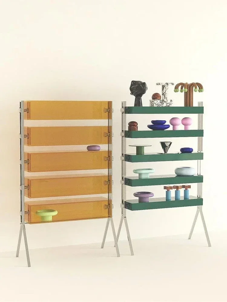 

Полка Многослойная напольная книжная полка Подставка для журнальных фигурок