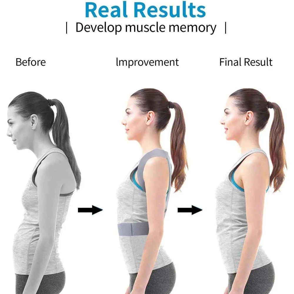 

Posture Corrector for Women & Men - Adjustable Back Brace for Neck/Shoulder Pain Relief, Clavicle Support & Spine Alignment