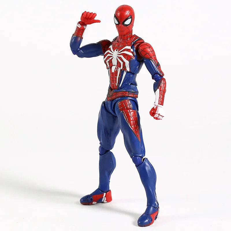 Avengers SHF Spider Man Upgrade Suit PS4 Game Edition SpiderMan PVC Action Figure Collectable Model Toy Doll Gift