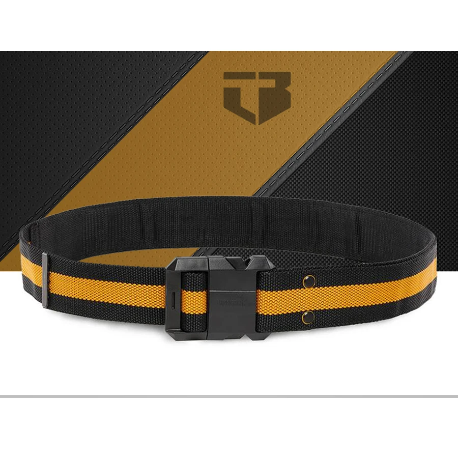 ToughBuilt TB-CT-42 Work Belt for Professionals Steel Buckle Heavy Duty Buckle / Back Support for Waist Bag Clip Tech Hubs