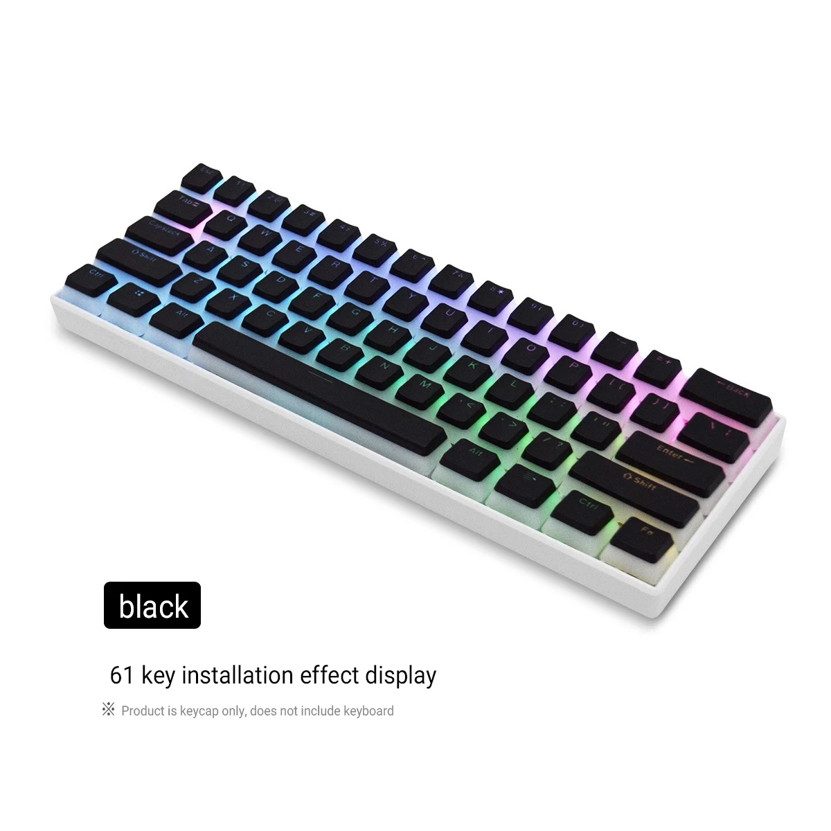 Transluzenten Keycap für Mechanische Tastaturen Diy Keycap Rosa Doppel Schuss PBT Schwarz Volle 104/108 Schlüssel Set Pudding Tastenkappen mit ISO