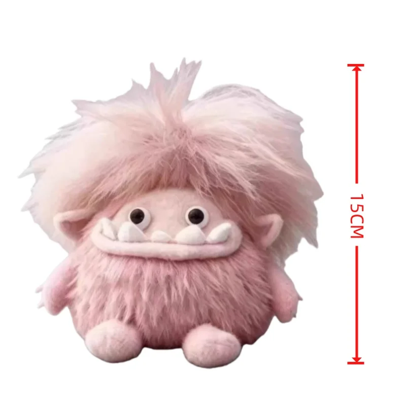 2026 Nuova bambola di peluche brutto-carina astratta con bocca grande da 15 cm - Ciondolo per zaino, decorazioni per cartoni animati e regali di festa