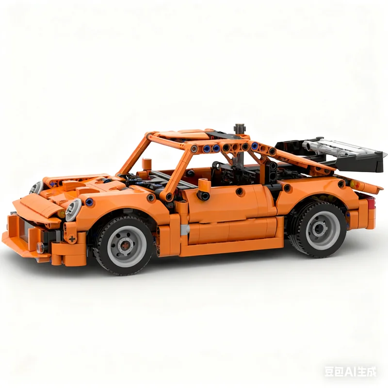 

714PCS MOC City Champions Super Car Sports 911 Model Technology DIY Creative Assembly Building Blocks Display Birthday Gift Set