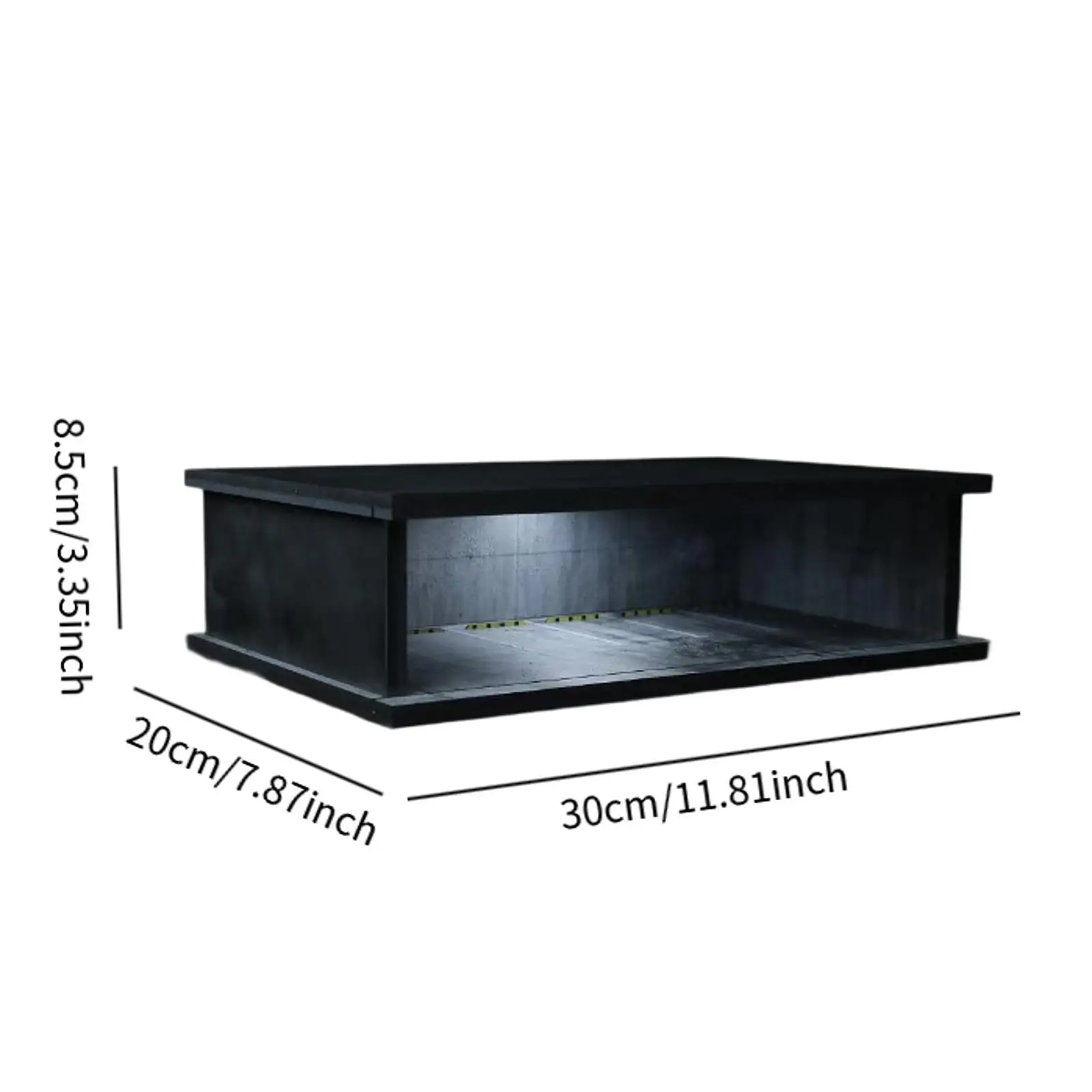 1:64 Scale Parking Lot Backdrop Storage for Diecast Car Figures Collectibles