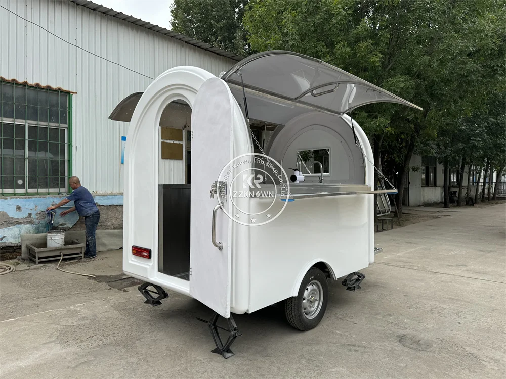 Concession Food Trailer Coffee Ice Cream Kiosk Street Snack Van Catering Cart Fast Food Truck Trailer For Sell