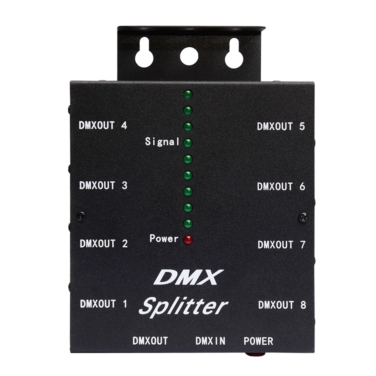 DMX512 Spillter 8 Ports Channels Isolated 3Pin Optical Istribution Amplifier for DJ Disco DMX Stage Lighting EU Plug