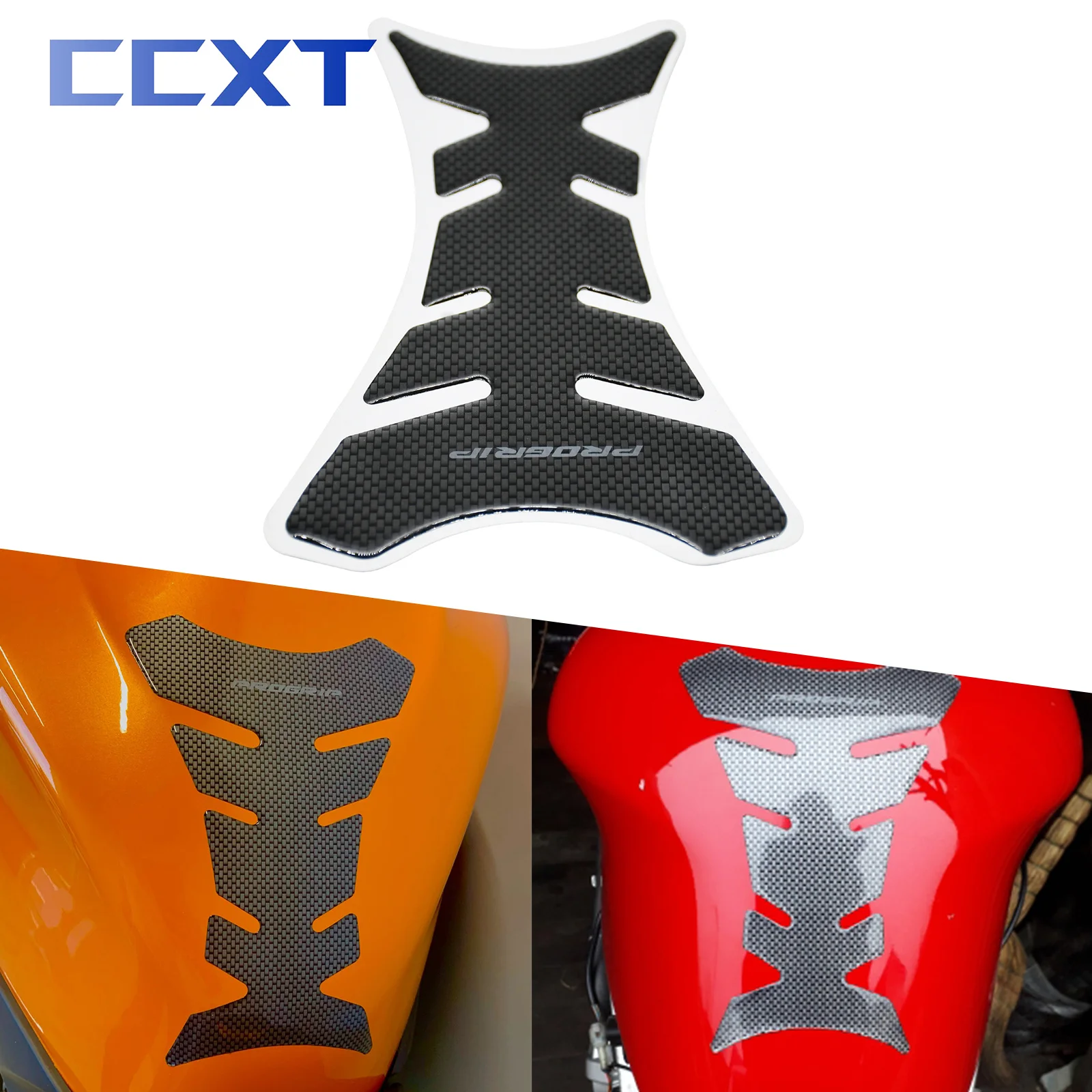 Motorcycle Fish Bone Sticker Gas Fuel Tank Protector Pad Cover Decal Carbon Fiber Tank Pad Protector Sticker For Motocross parts