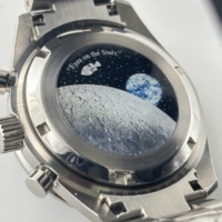 Japan VK63 Case metal case moon back cover Chronograph Case back cover moon watch mission back cover