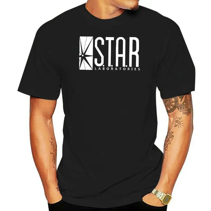 Star Labors die Flash T-Shirts Männer ltter Print Mann T-Shirts Kurzarm o Hals T-Shirt Baumwolle Euro Größe Herren T-Shirts