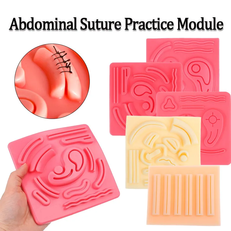 Skin Suture Training Model Laparoscopic Simulation Stitching Module 3D Silicone Reusable for Suture Training to Medical Student