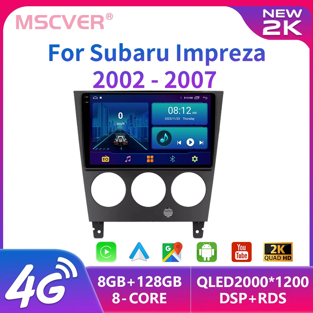 

Android 13 For Subaru Impreza GD GG 2002 - 2007 Car Radio Multimedia Video Player Navigation Stereo GPS CarPlay Auto 2din DVD 4G