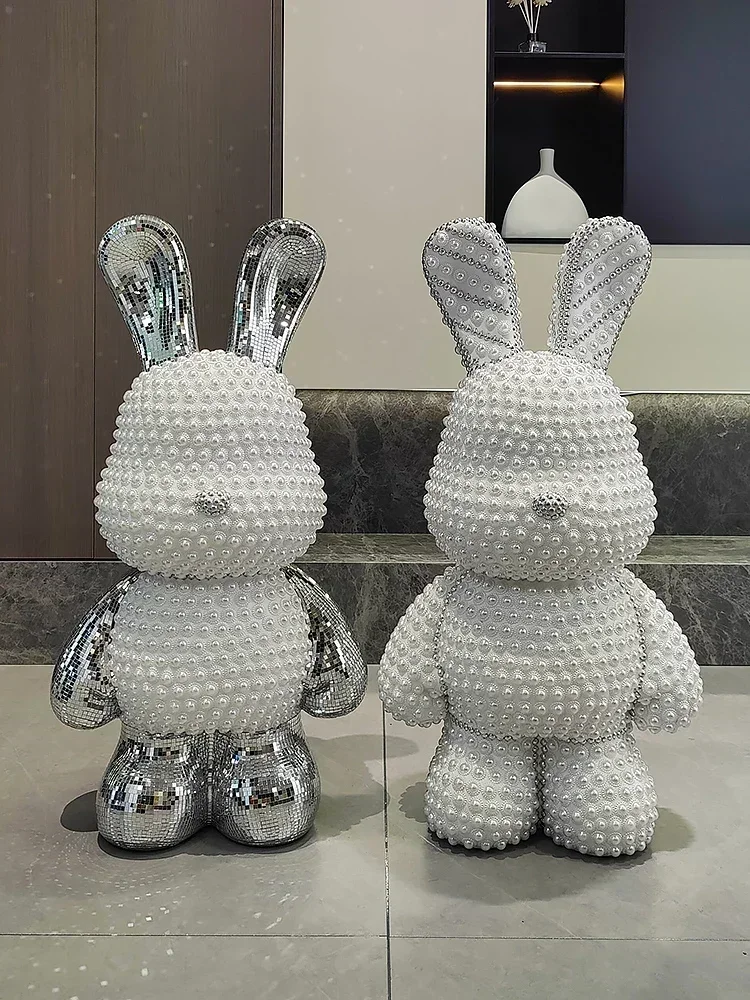 

Cartoon Rabbit Piggy Bank Internet Celebrity Large Cartoon Rabbit Ornaments High-end Large Living Room Decorations