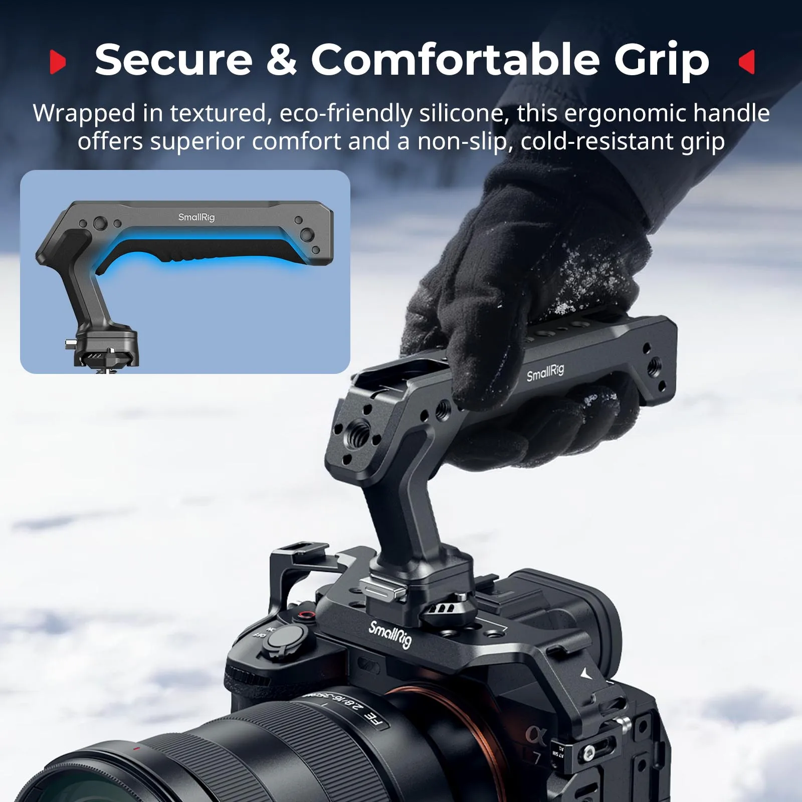 Uchwyt górny z szybkim mocowaniem SmallRig HawkLock H21 do klatek operatorskich Sony i Canon, szyna NATO z szybkim mocowaniem kompatybilna z ARRI - 5632 — zdjęcie produktu 3