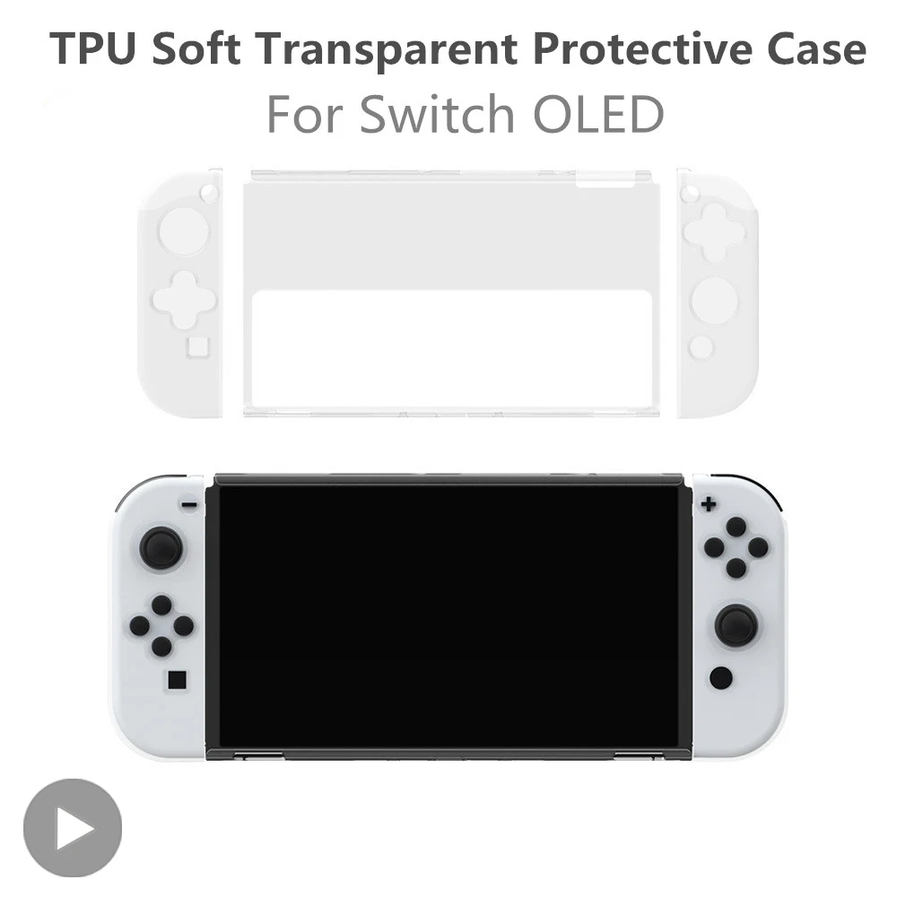 Accesorios de juego funda para Nintendo Switch OLED Shell Nintedo Swich Joycon Joy Con carcasa de Control NS herramienta Joystick