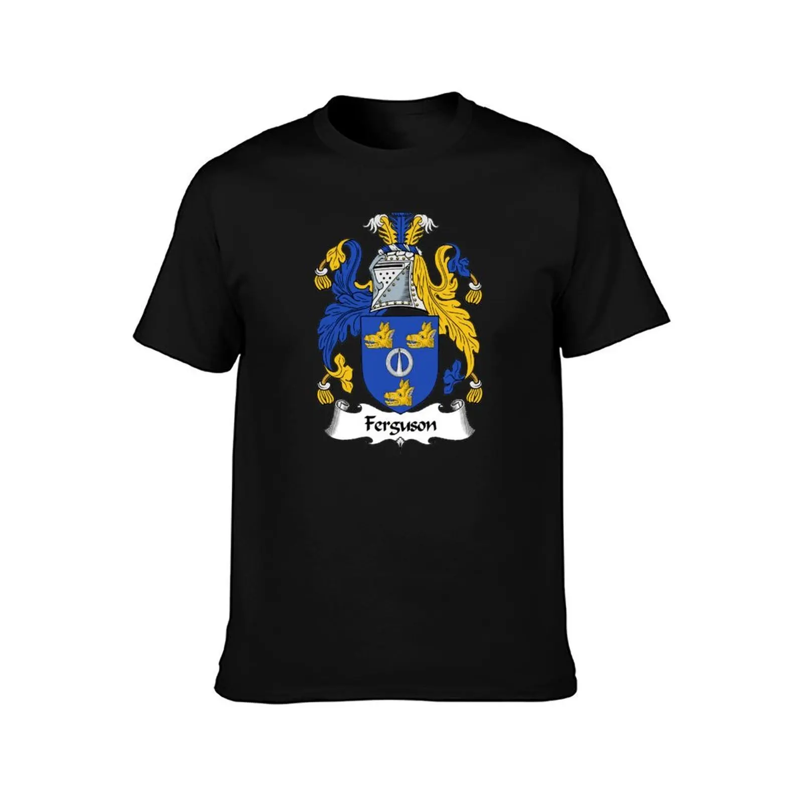Ferguson Coat of Arms / Ferguson Family Crest T-Shirt Casual Everyday Short Sleeve T-Shirt