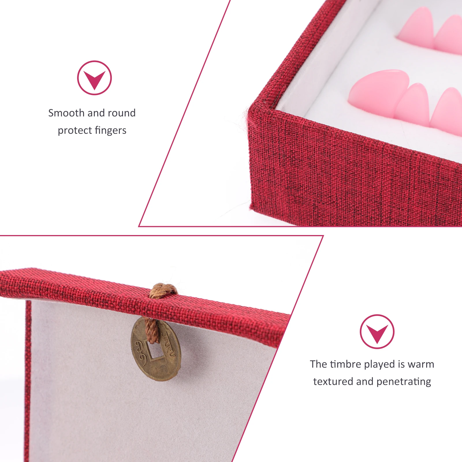 

Crystal Nails Guzheng Finger Picks Aldult Playing Covers Fingertip Protection for Nylon Child