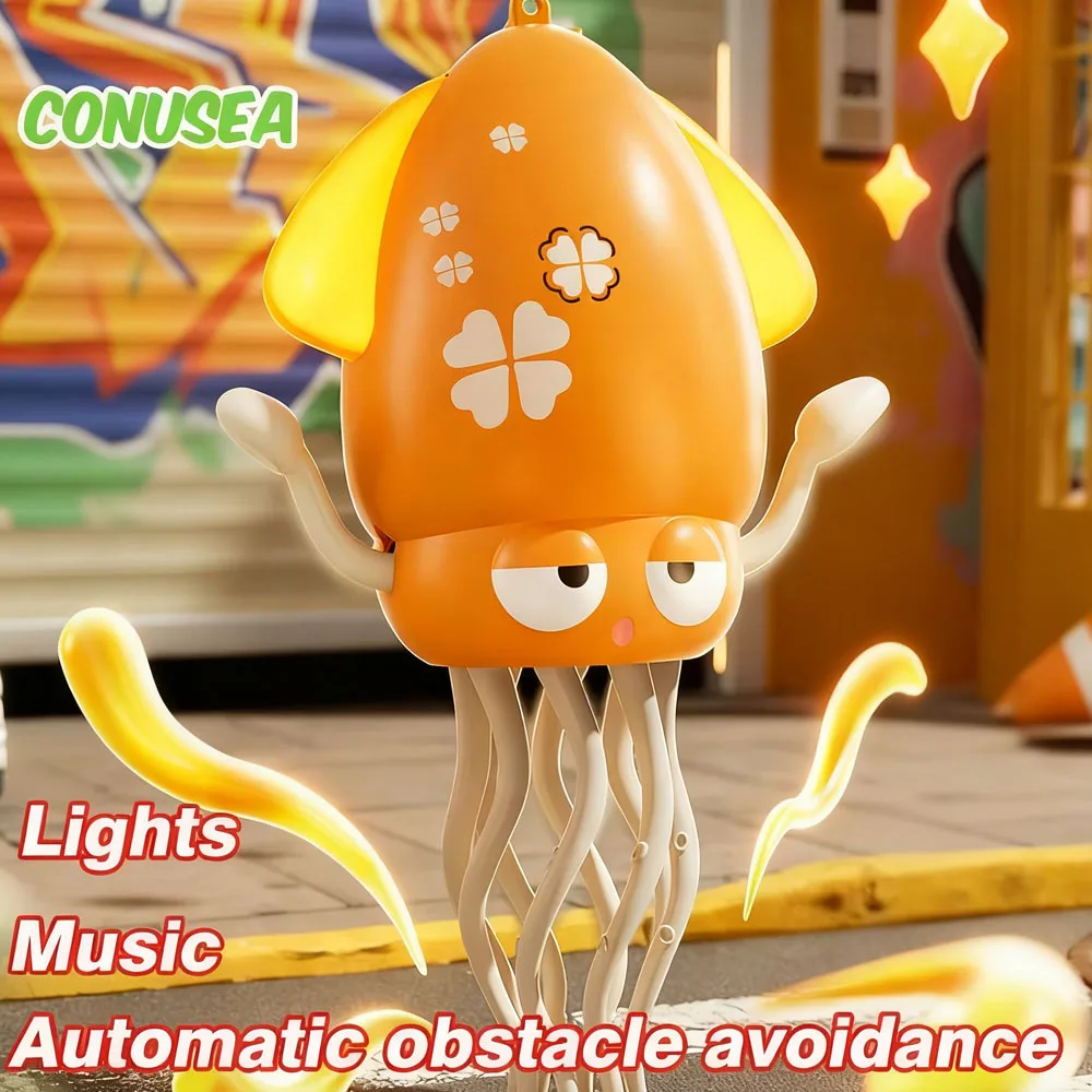 Dança polvo eletrônico animais de estimação luminosa brinquedos interativos antiestresse alívio do estresse brinquedo para a criança do bebê crianças adulto