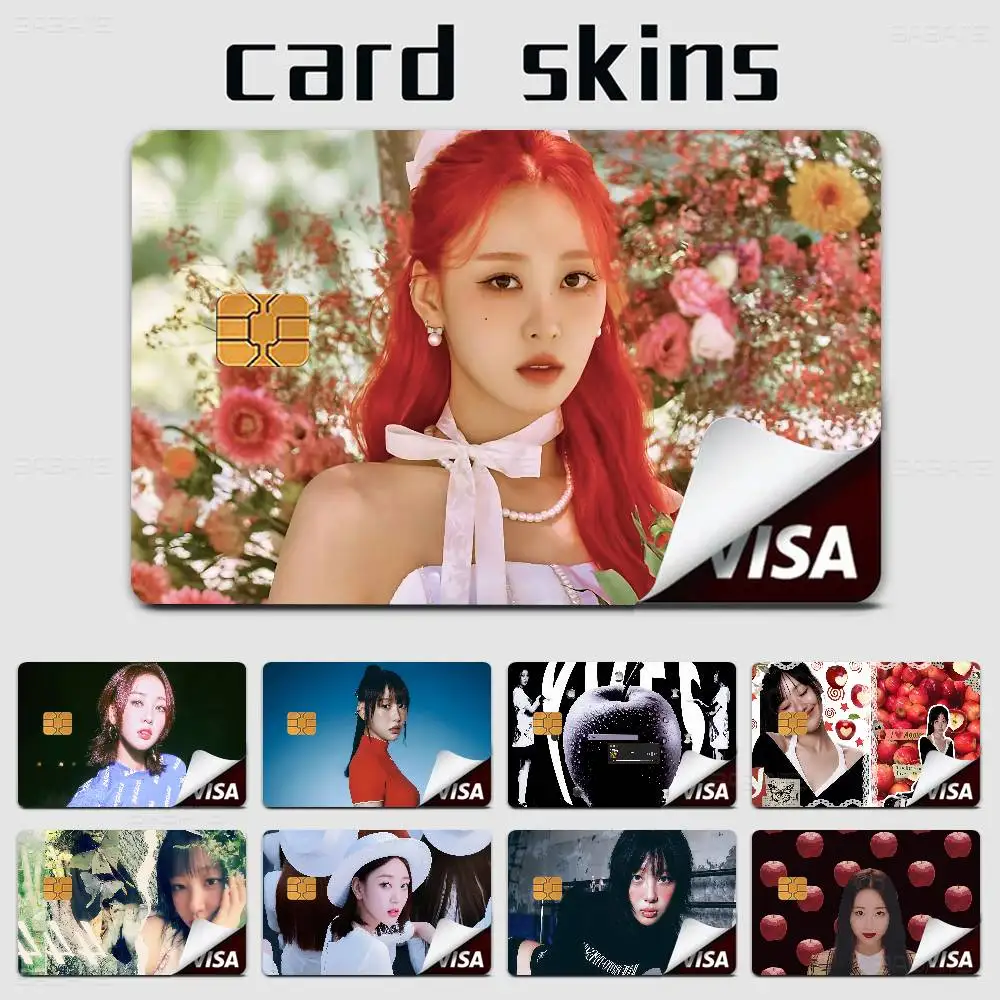 Popular Kpop Singer Y-Yves Anime Young Creidt Card Debit Card Sticker Film Case Front Tape for Small Big Chip No Chip