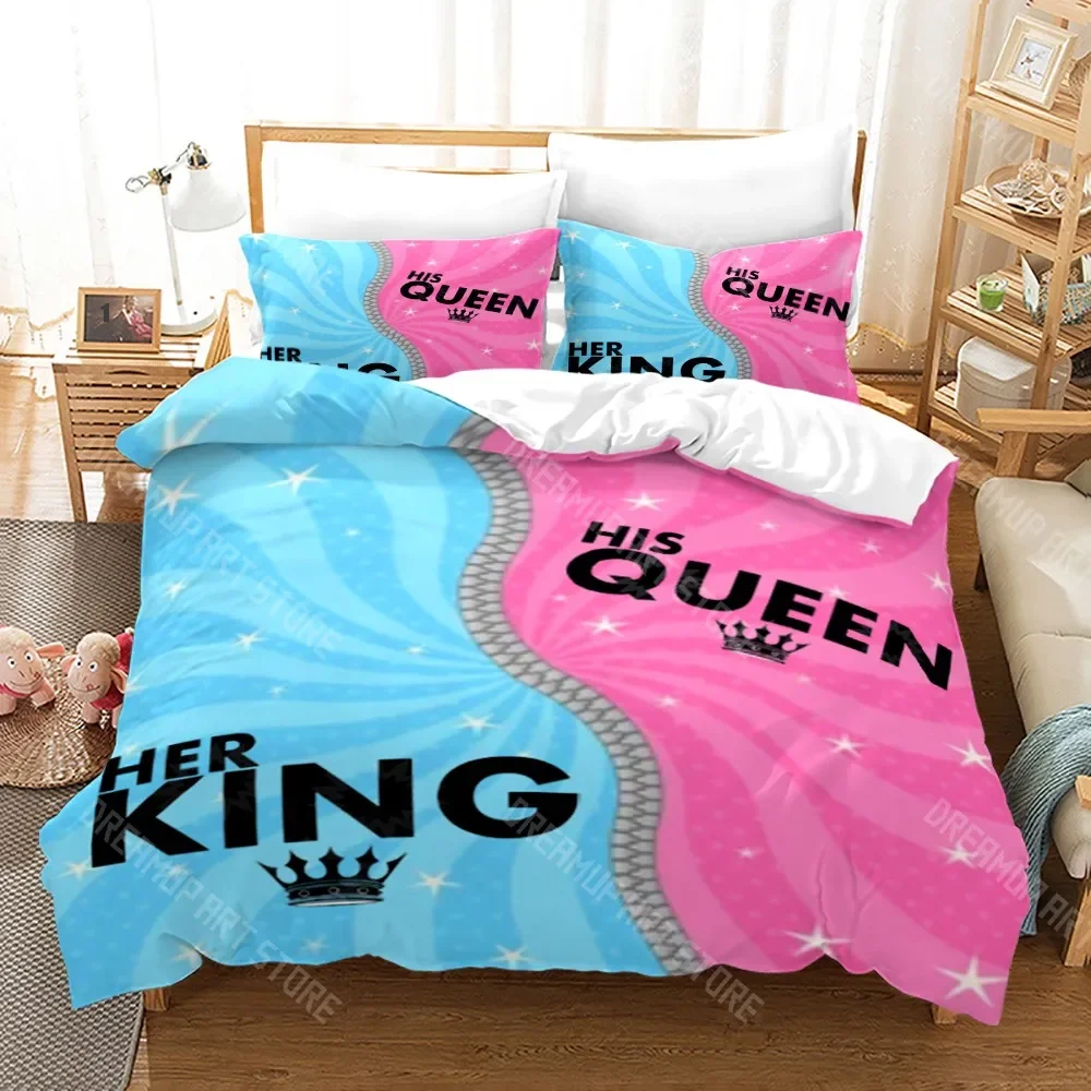 

Комплект постельного белья с 3D принтом King Queen Lovers Single Twin Full Queen King Size Lover, картина маслом, комплект постельного белья для взрослых и детей, пододеяльник для спальни