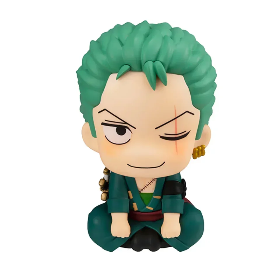 7cm Figurka Anime One Piece Monkey D Luffy Roronoa Zoro Kawaii Toys Q Figurka Zabawki Dekoracja samochodu Model PVC Prezenty urodzinowe