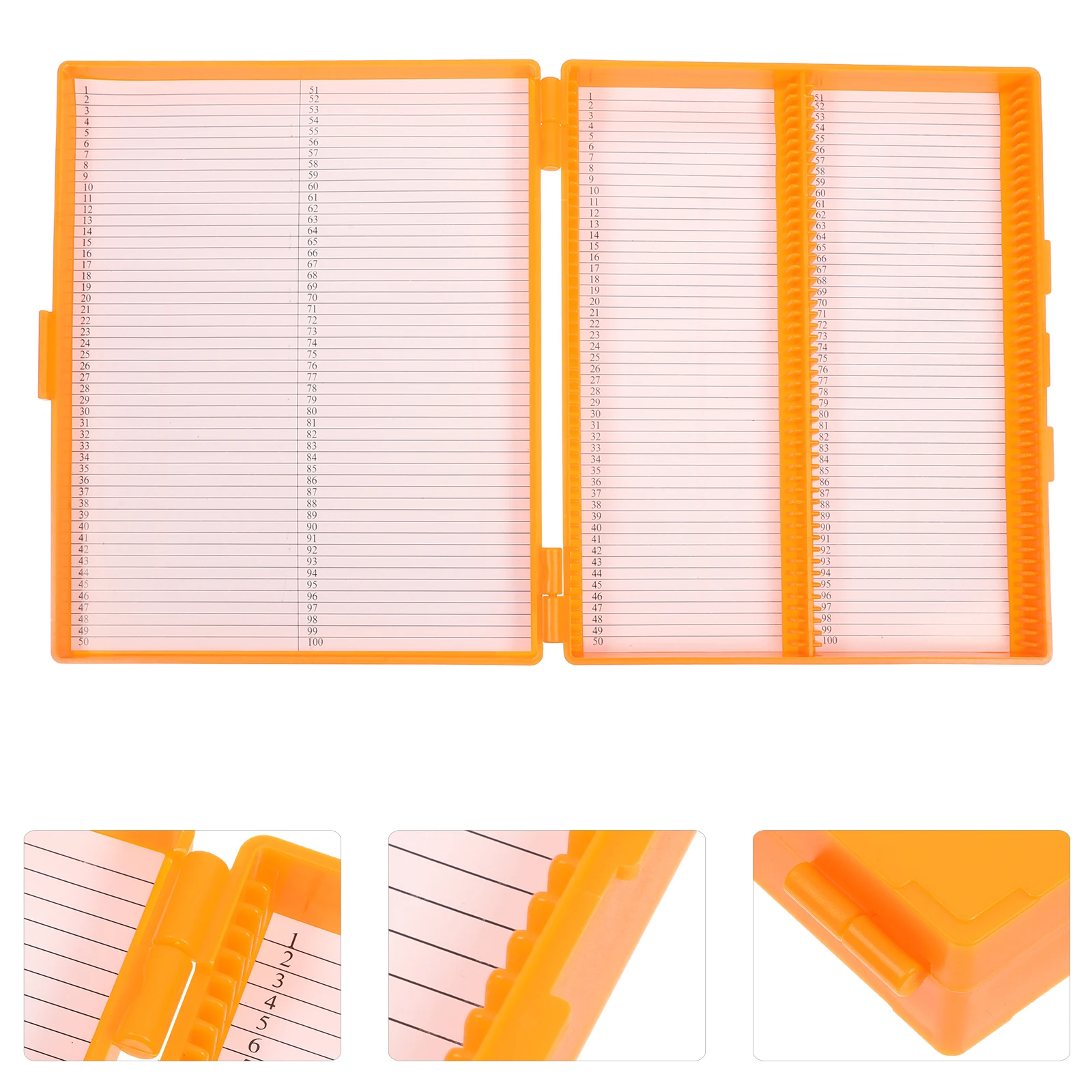 

Microscope Boxes Plastic Storage Case Waterproof Lab Slide Organizer Transparent Lid Stackable Box For Pathology