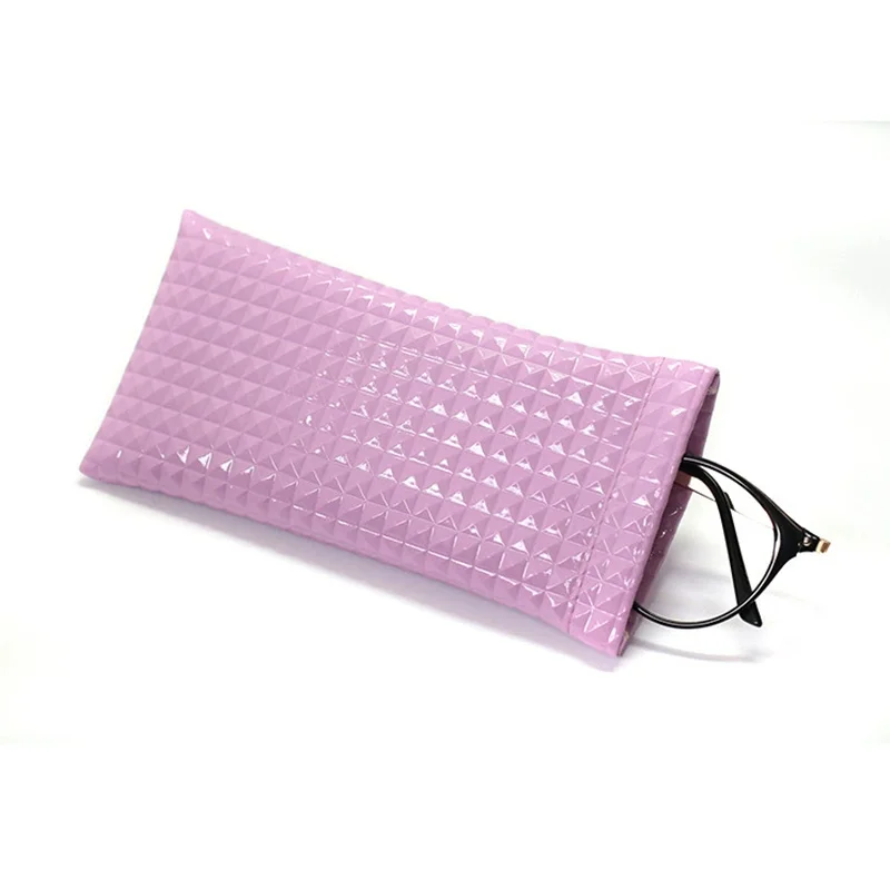 PU Leather Eyewear Pouch Cases Fashion Cute Women Scratch-proof Sunglasses Bag Protector Reading Glasses Container Bags