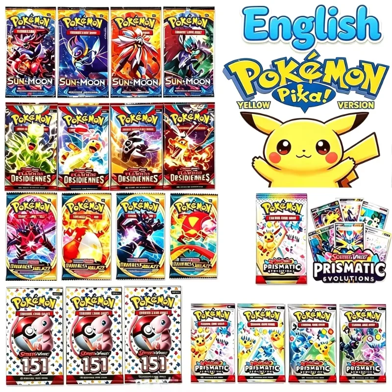 Newest 40/360Pcs Cards Sun & Moon XY Evolutions English Poke Booster Box Collectible Tradiner Card Game Toy Gift