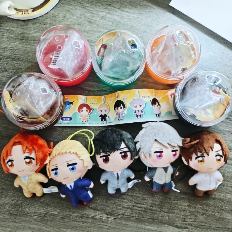 

FUKUYA Hetalia World Stars Fluffy Plush Doll Pendant Gashapon First Volume Anime Collectible Bag Decor For Anime Fans