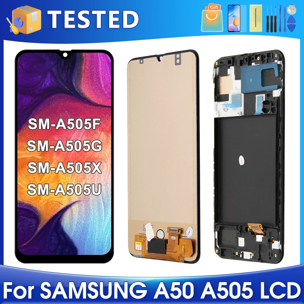 

6.4''A50 For Samsung For A505F A505G A505W A505X A505G A505N LCD Display Touch Screen Digitizer Assembly Replacement