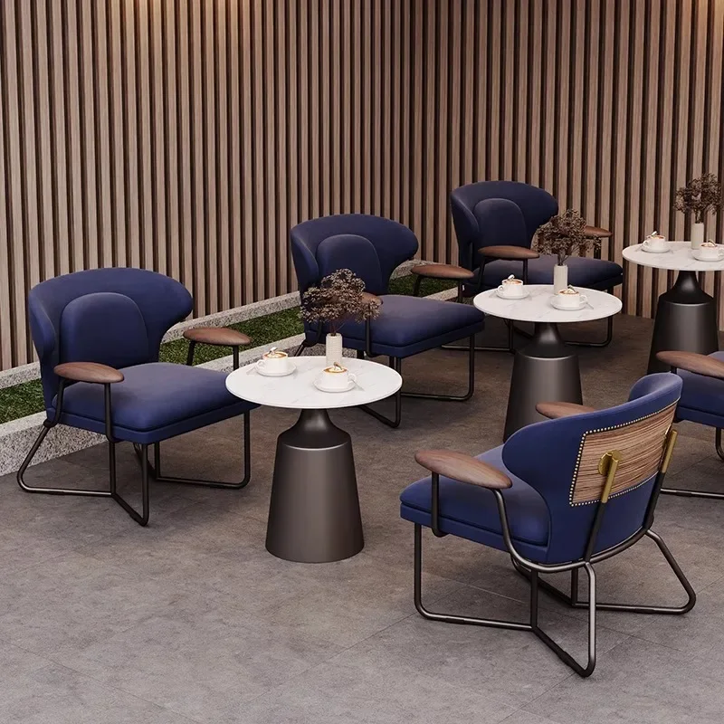 Wohnzimmer Einzel-Freizeitstuhl einfach, nordisches Einzelsofa modernes helles Luxus-Eisen, Tigerstuhl