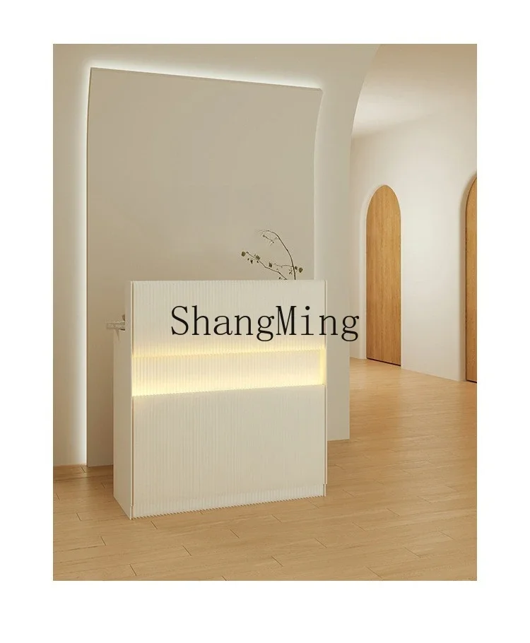 SM Reception Desk Clothing Store Information Desk Commercial Exhibition Modern Simple Bar Counter