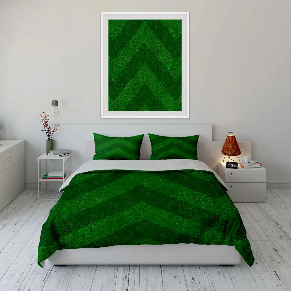 Arrow pattern on green grass Print Soft Comfortable Duvet Cover Bedding Set Included 1*Duvet Cover  2*Pillowcases Luxury gifts