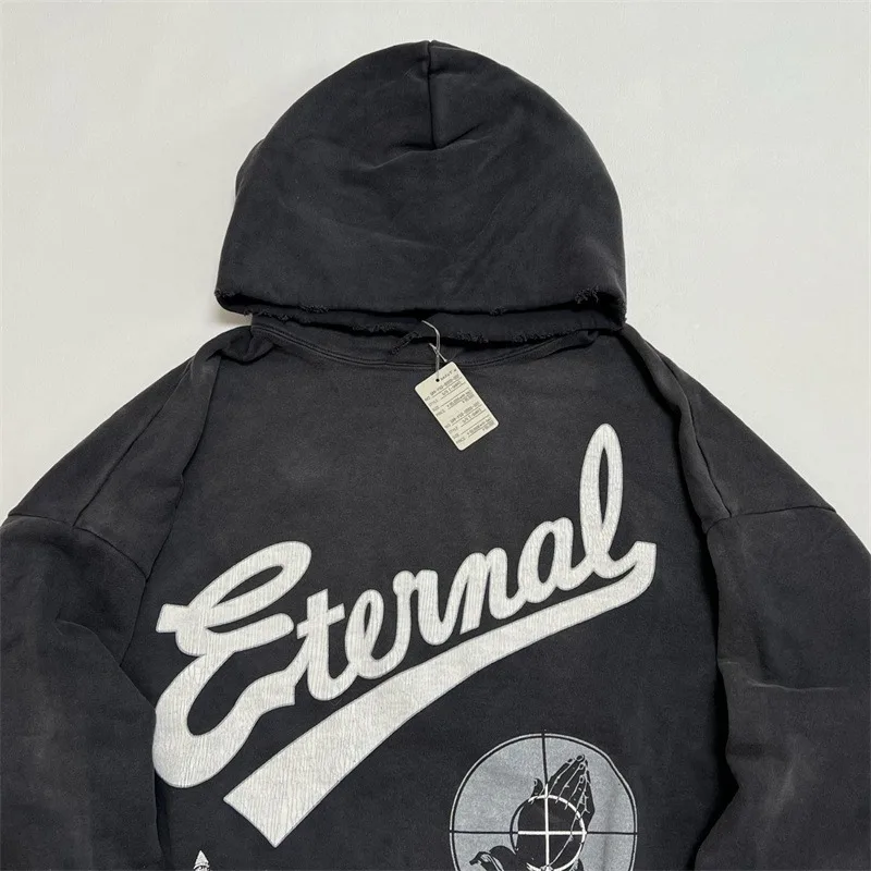 

Oversized Saint Michael Hoodies Men Women 1:1 Best Quality Washed Vintage Hooded Sweatshirts