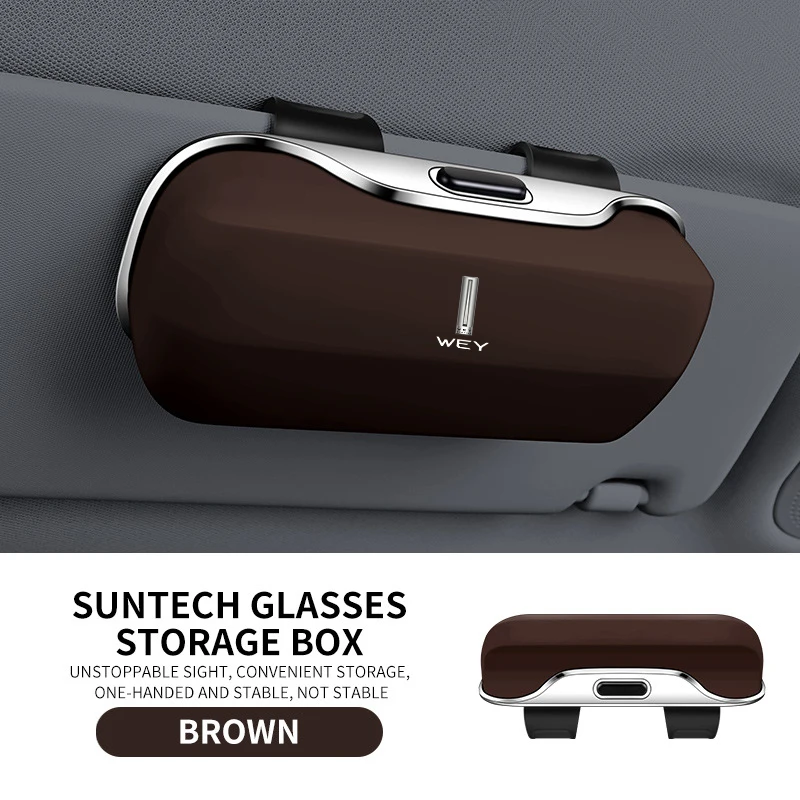 WEY Coffee 01 05 02 07 VV7 VV5 VV6 PHEV 2025 Аксессуары с логотипом Автомобильный козырек Солнцезащитные очки Автомобильный чехол для очков Держатель для очков Зажим Коробка