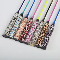 Multi-color Badminton Racket Overgrips Flower Printing Self-adhesive Racquet Sweatband Shock Absorption Leopard Print Over Grips