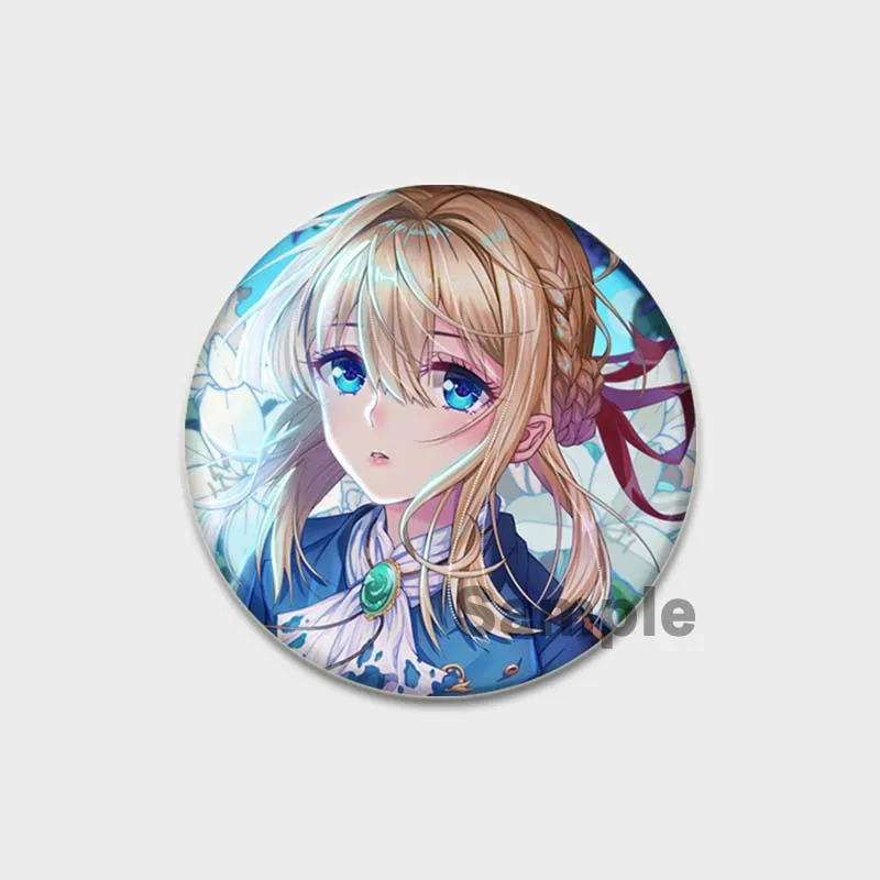 Jewelry Accessories Gifts Anime Violet Evergarden Brooch Cosplay Badges Handmade Brooches Lapel Pins Backpack Clothes Decoration