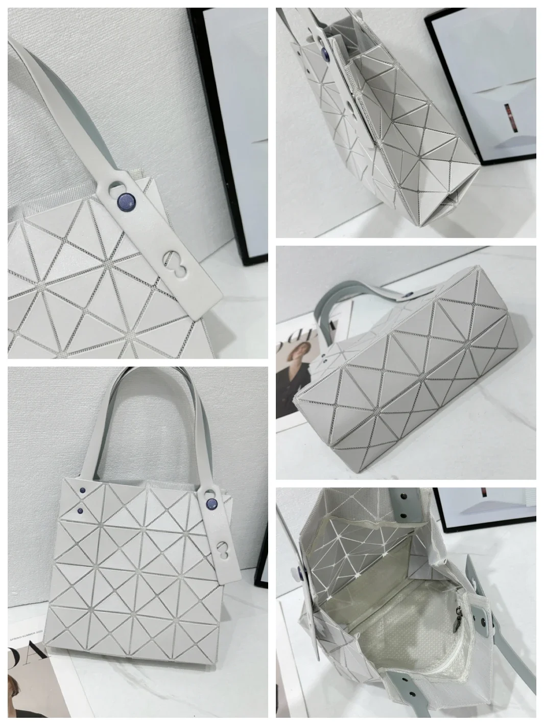 حقيبة كلاتش أنيقة راقية من الجلد الصغير للسهرة للنساء بلون سادة ومصممة وعصرية وفريدة من نوعها #6