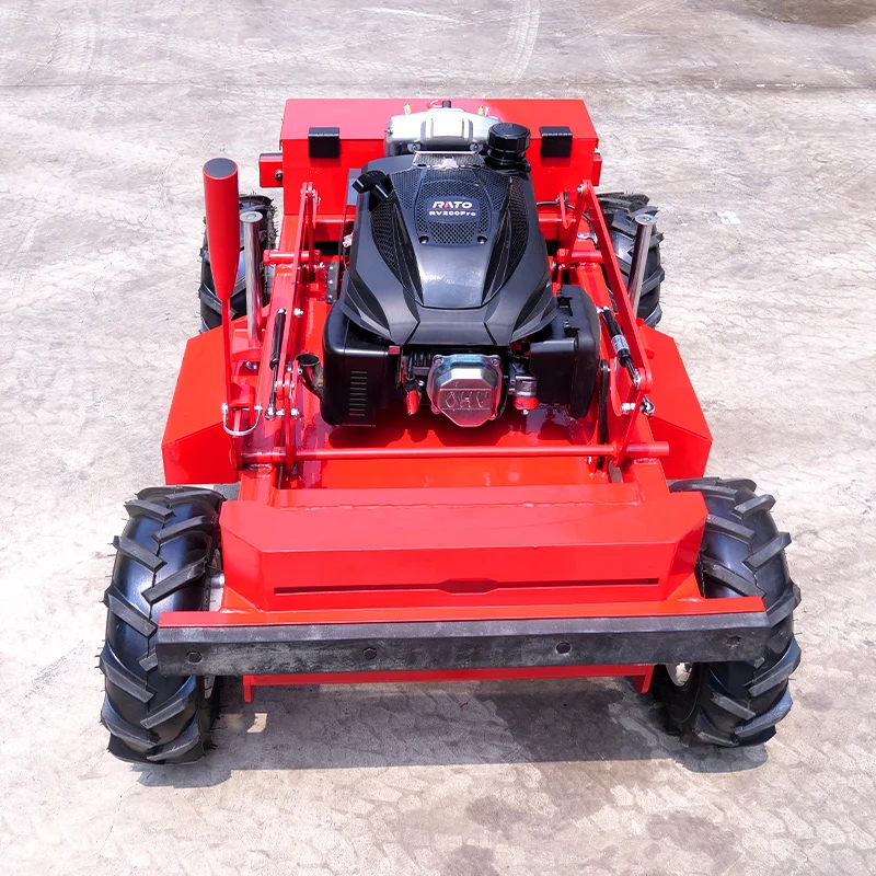 Customized Factory Direct Sales Cheap 600mm Track Remote Control Lawn Mower Zero Turn Lawn Mower Petrol Electric Start