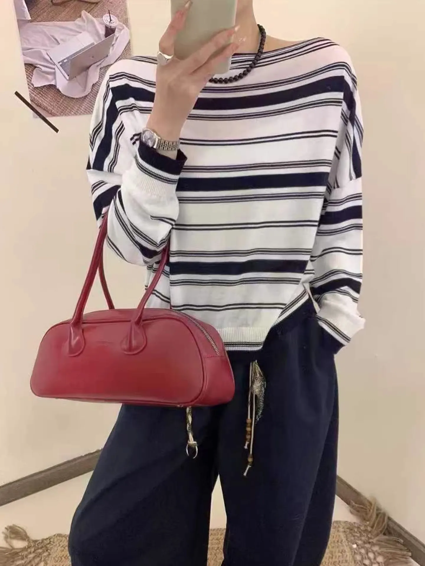 

Womens Pullovers Christmas Leoprint Fashion Vintage Y2K Aesthetic Streetwear Oversize Warm Sweaters Casual Korean Winter Autumn