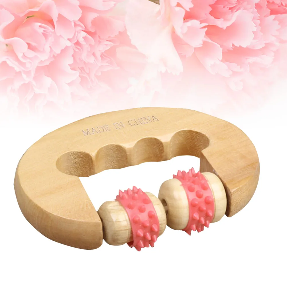 

Wooden Body Roller Massager High Quality Long Lasting Arch Handle Stable Grip Soothing Legs Back Neck Reflexology Pain Relief
