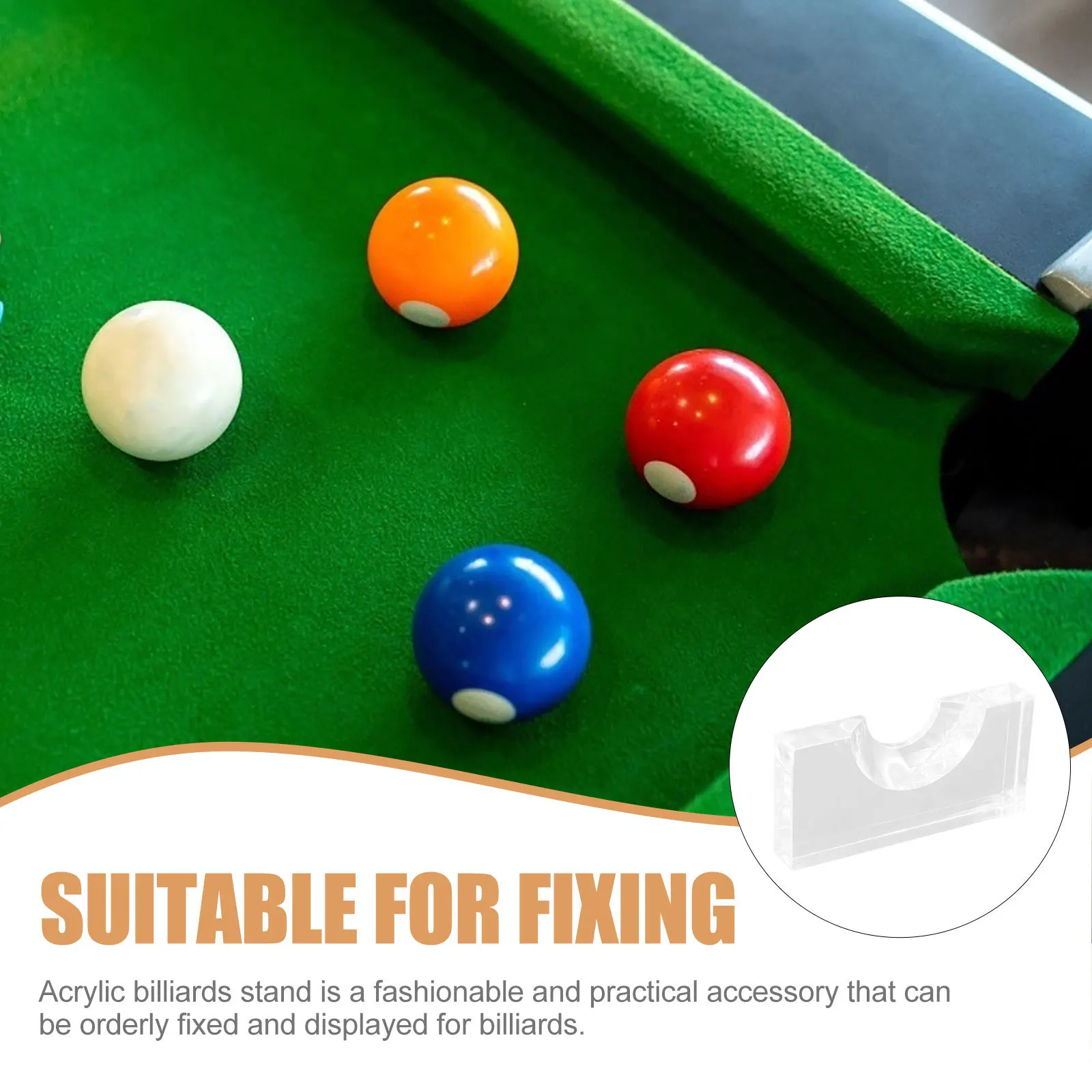 

Acrylic Snooker Ball Position Marker Sturdy Locator Daily Use Ball Holder Billiard Accessories Indoor Tabletop Accessory