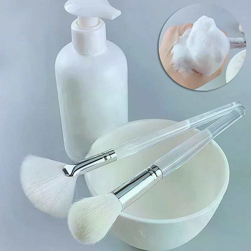 Escova de Limpeza Facial com Cerdas Macias, Escova de Massagem Facial, Escova para Máscara Facial, Ferramenta Portátil para Cuidados com a Pele