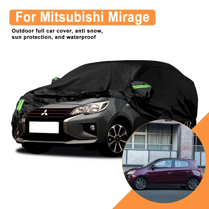 

Full Car Cover for Mitsubishi Mirage Outdoor Use - Waterproof Snowproof Sunshade Winter & Summer Auto Protection Accessories