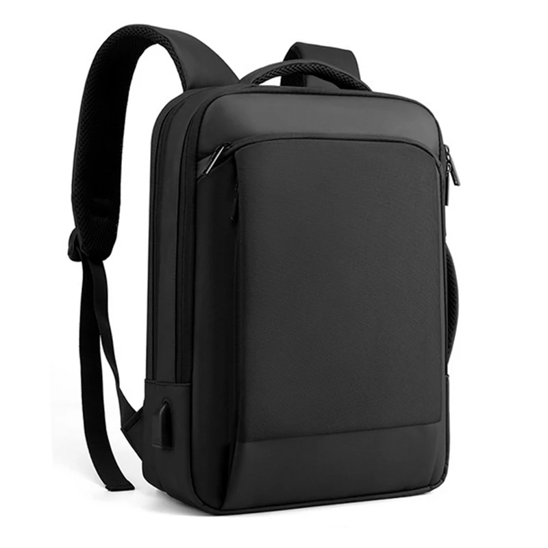 Men Business Laptop Backpack 15.6 Inch Waterproof Travel Backpack With USB Charging Port Computer Bag School Rucksack For Men