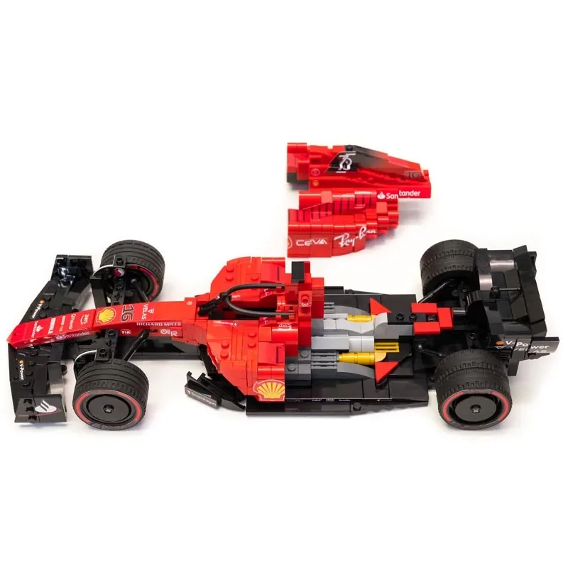 New MOC-143121  F1-75 Team Stake 1:15 scale Formula 1 Race Car Model Buiding Kit Creators Block Bricks Kids Toys Birthday Gifts