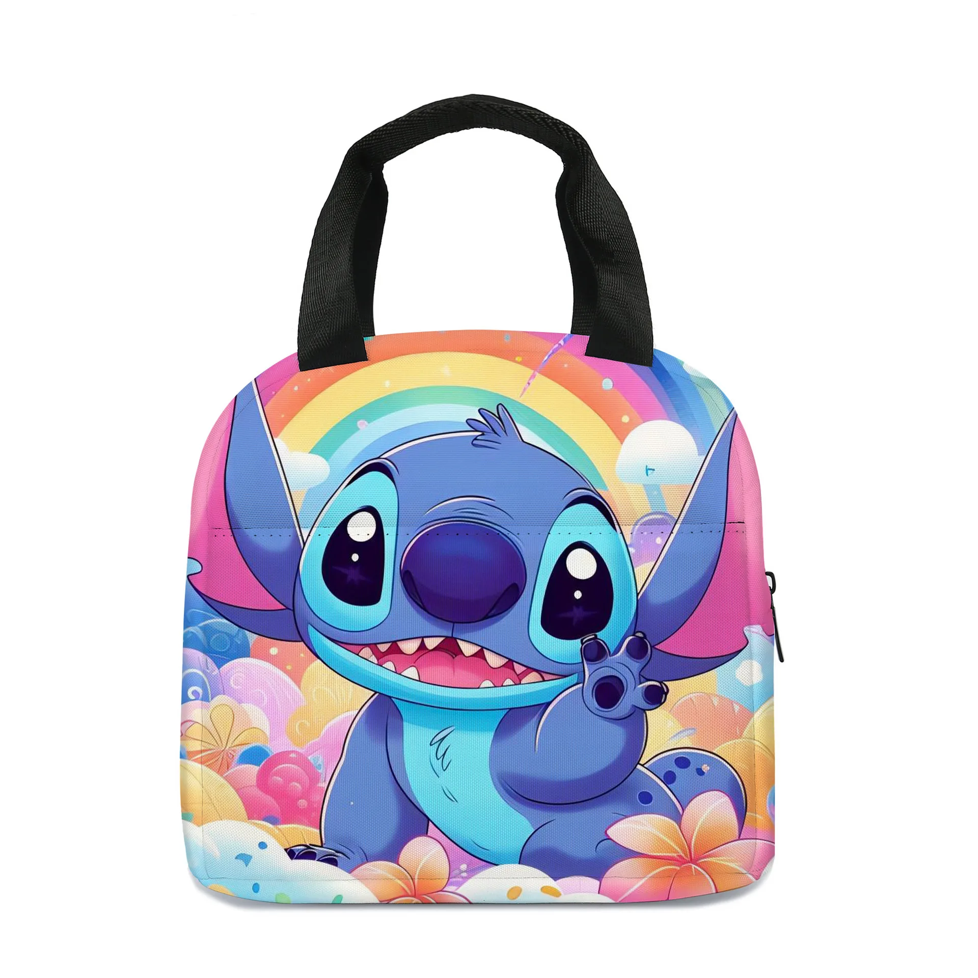 2024 MINISO Stitch Children\'s Lunch Bag Primary School Lunch Box Bag Children\'s Best Gift Cartoon Mochila Best Gift for Children