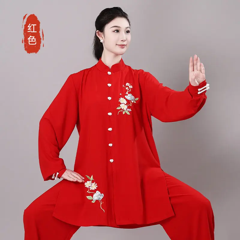 2026 Premium New Chinese Style Tai Chi Suit for Women – High-End Wushu & Ba Duan Jin Practice Uniform, Performance & Morning
