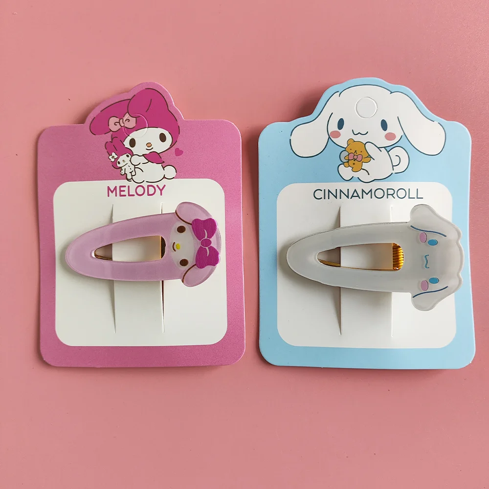 Sanrio Anime Hair Clip Kuromi My Melody Pochacco Pompompurin Cinnamoroll Kawaii Cartoon Artistic Fashions Gifts for Girls image 3