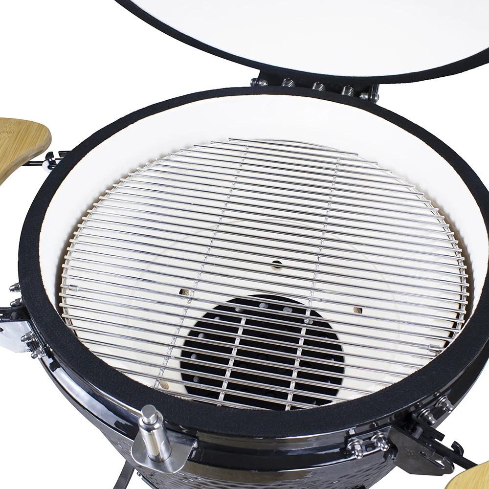

Large 21-Inch Portable Modern Premium Korean Style Ceramic Charcoal Grill Stainless Steel 304 Folding Outdoor Smokeless BBQ